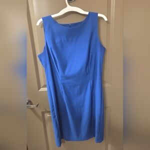 AB Studio Vibrant Blue Midi Dress